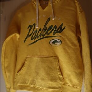 ‘47 Green Bay packers women’s hoodie in yellow & green